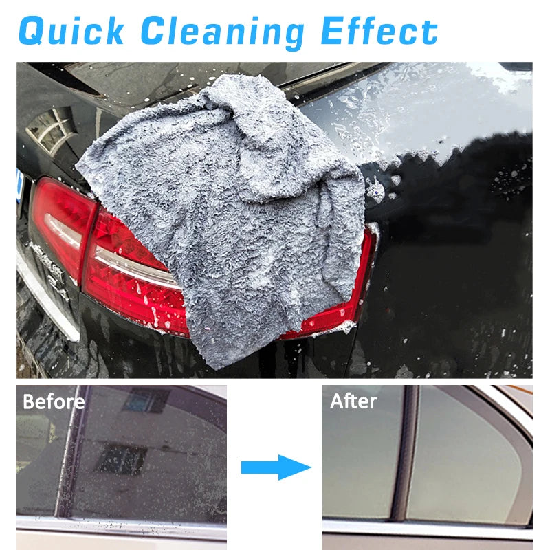 Car Wash Microfiber Towels – Soft Edgeless Detailing, Drying & Polishing Cloths (40×40cm, 350GSM)