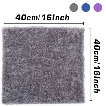 Car Wash Microfiber Towels – Soft Edgeless Detailing, Drying & Polishing Cloths (40×40cm, 350GSM)