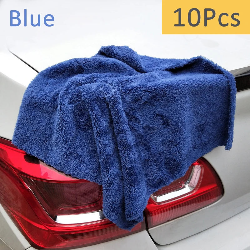 Car Wash Microfiber Towels – Soft Edgeless Detailing, Drying & Polishing Cloths (40×40cm, 350GSM)