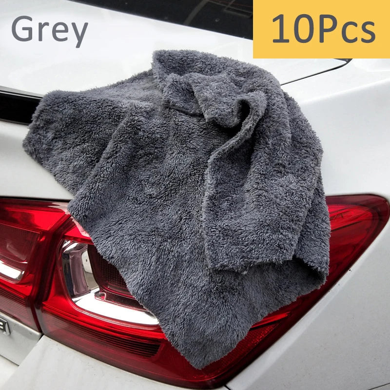 Car Wash Microfiber Towels – Soft Edgeless Detailing, Drying & Polishing Cloths (40×40cm, 350GSM)