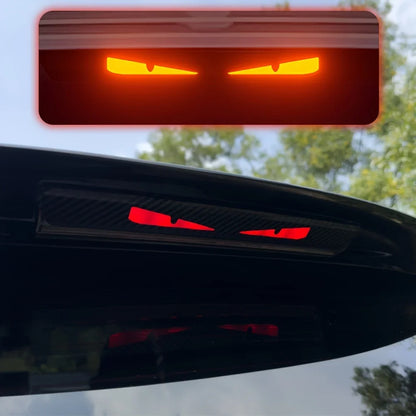 Monster Eyes Rear Light Sticker – Devil Eye Tail Light Decal with Night Projection