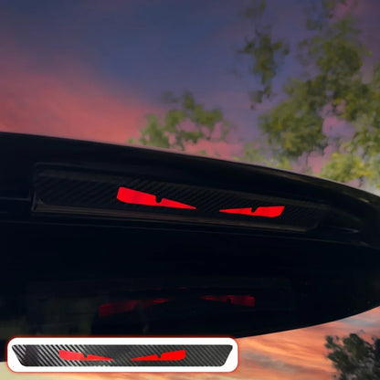 Monster Eyes Rear Light Sticker – Devil Eye Tail Light Decal with Night Projection