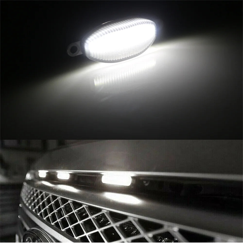 Smoked Lens Side Marker Light Covers – Amber & White (3–6 Piece Set)