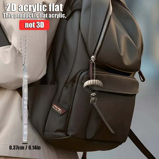 Parachute Kangaroo Hanging Pendant – Fun Car, Backpack & Keychain Decoration